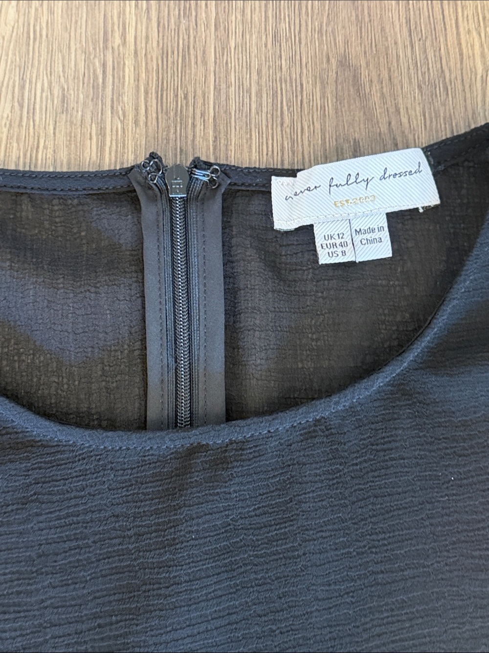 Never Fully Dressed Black Tiered Puff Sleeve Midi Dress - Picture 3 of 10